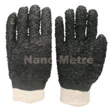 NMSAFETY PVC construction safety rough finished gloves